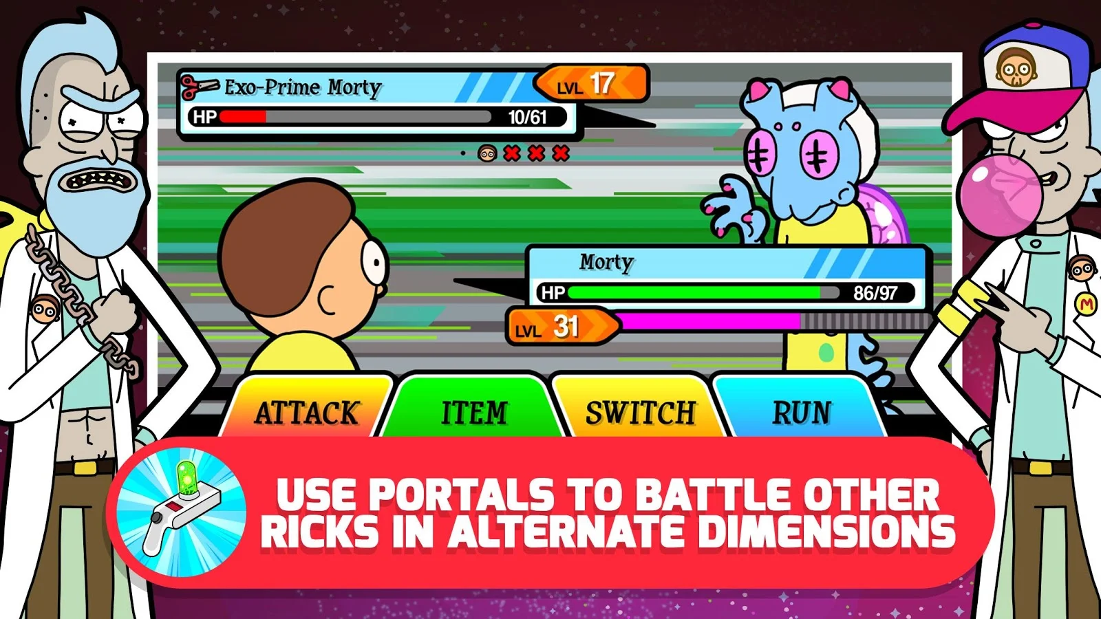 Pocket Mortys screenshot 2