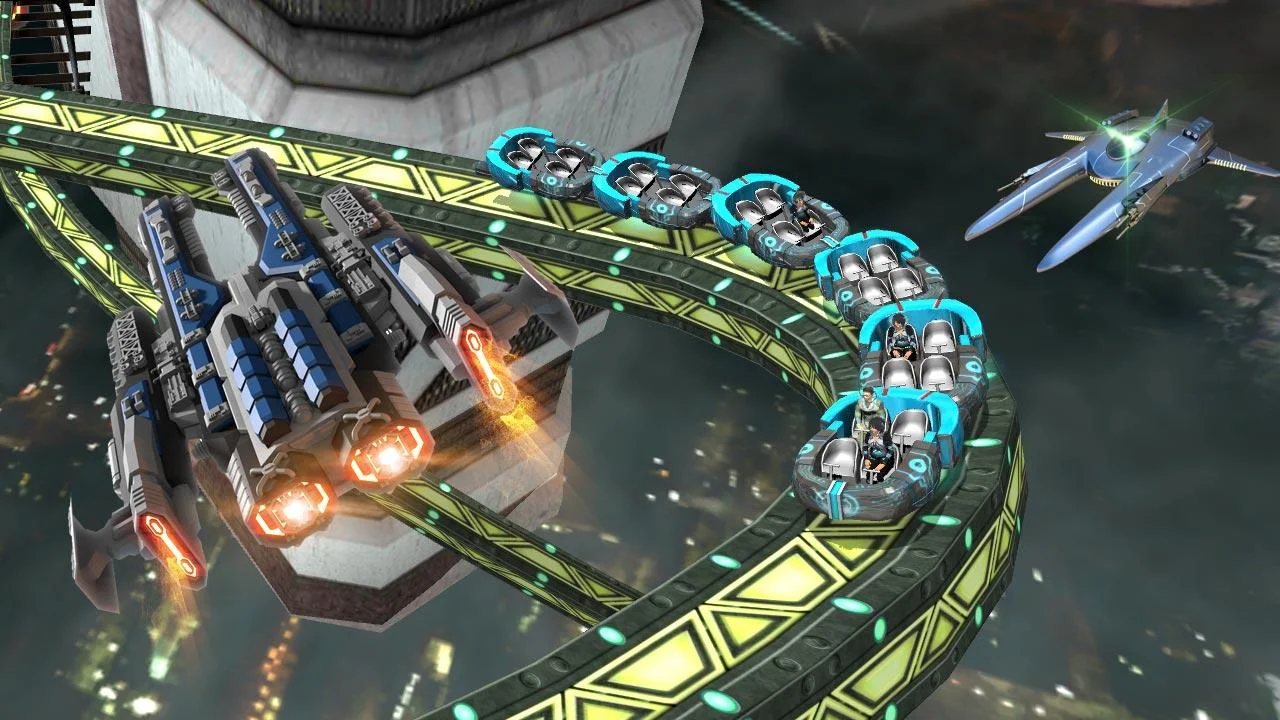 Roller Coaster Simulator Space v11 screenshot 1