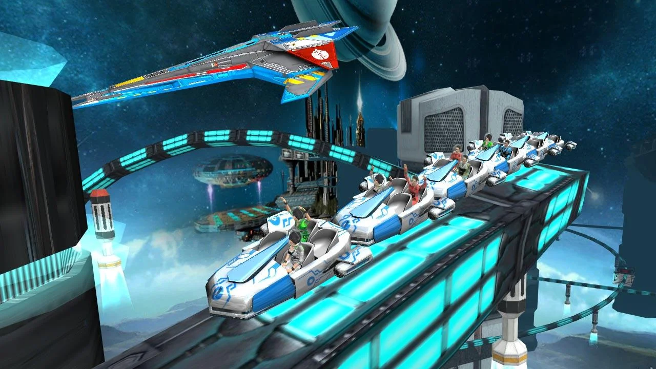 Roller Coaster Simulator Space v11 screenshot 3