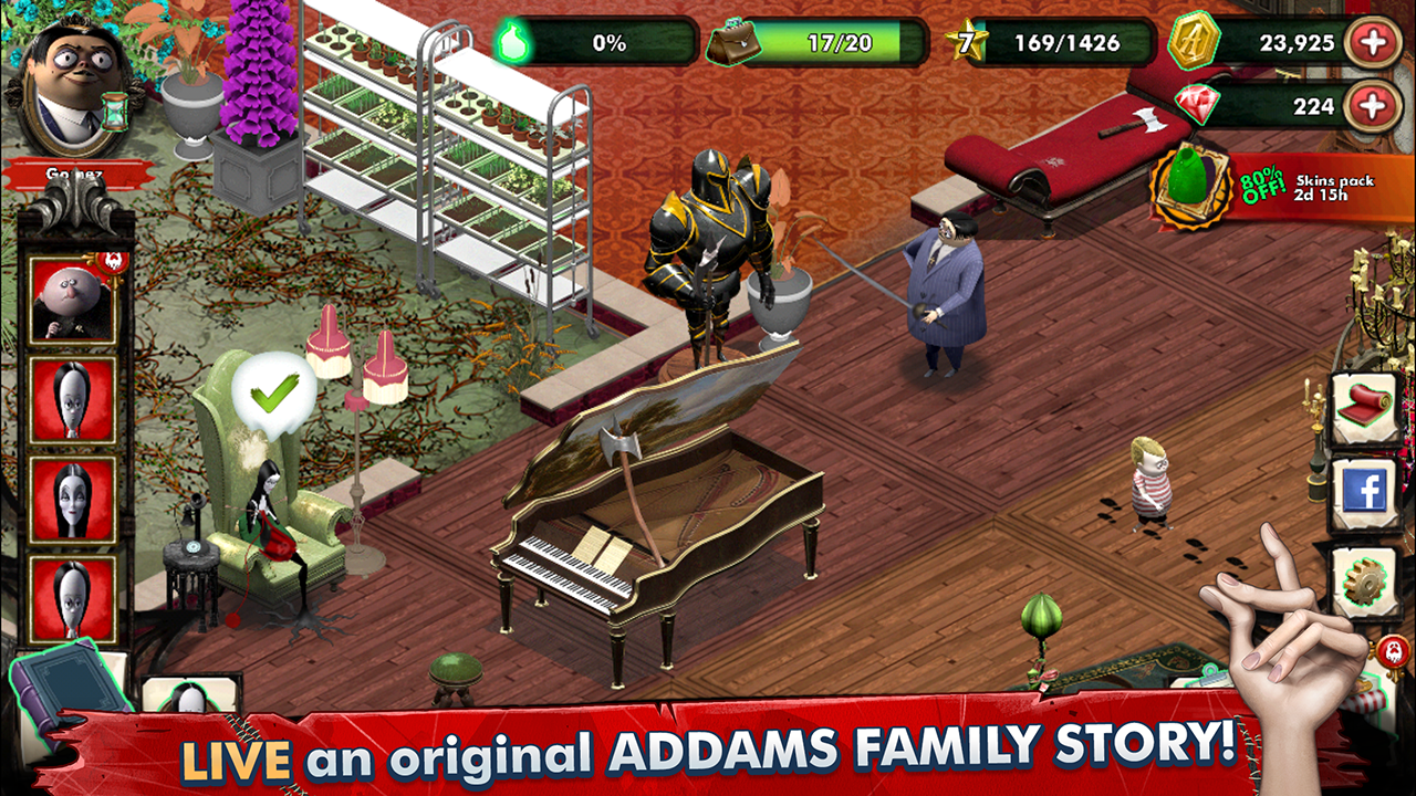The Addams Family Mystery Mansion screenshot 1