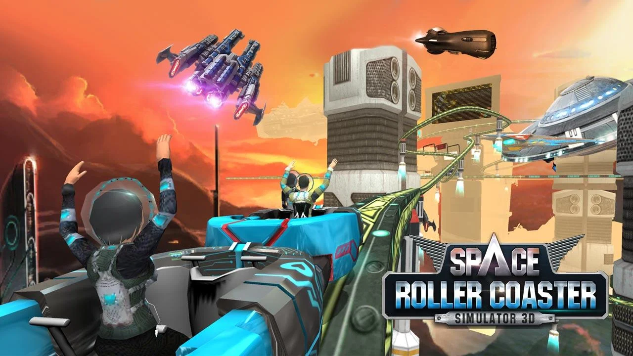Roller Coaster Simulator Space v11 screenshot 2