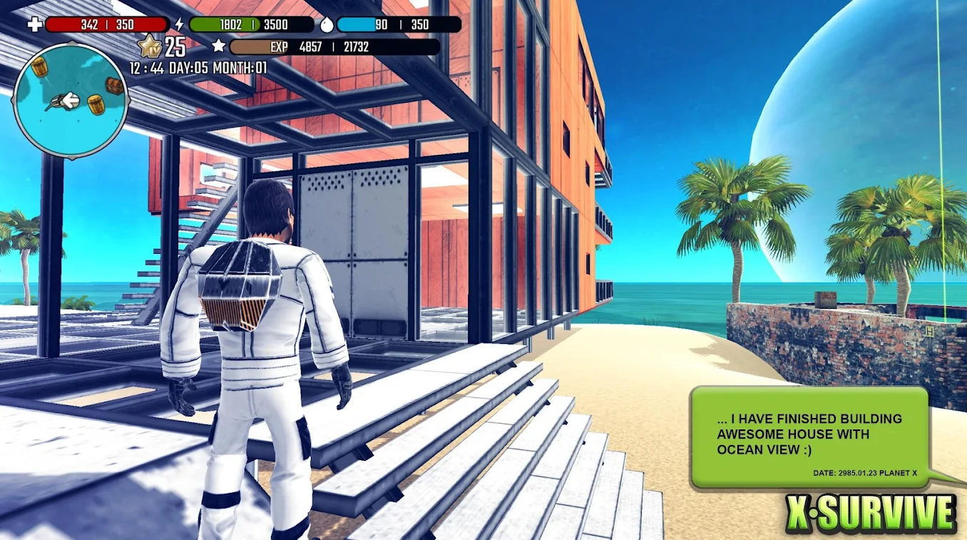X Survive Crafting and Building Sandbox screenshot 1