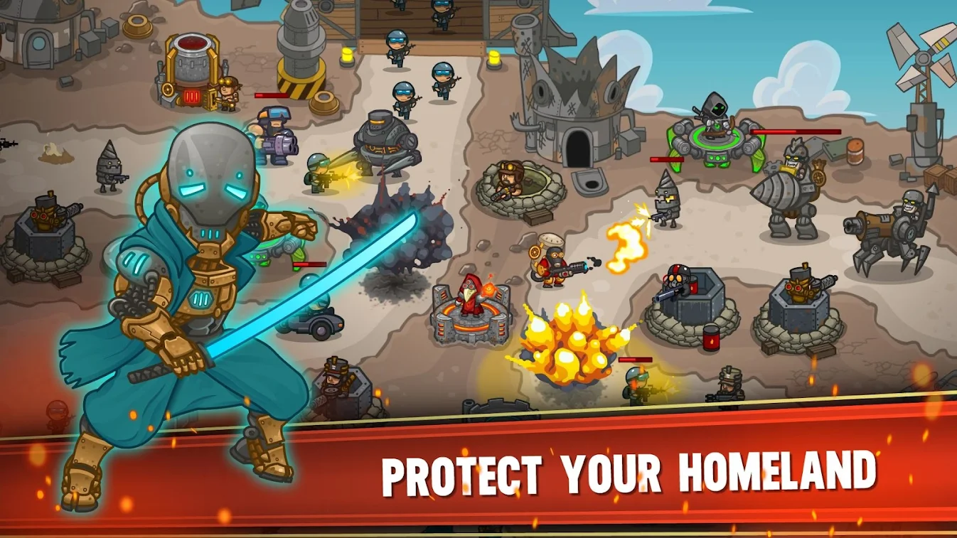 Steampunk Defense Tower Defense screenshot 1